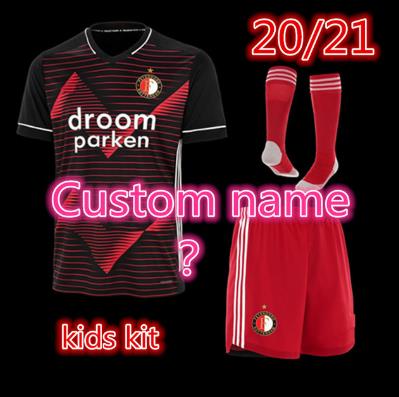 kids Top Quality 2020 2021 FeyenoordES Away soccer jersey 20 21 kids kit JORGENSEN BERGHUIS KOKCU boy football shirt