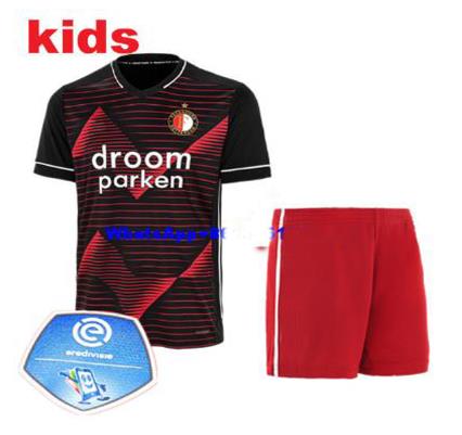 kids Top Quality 2020 2021 FeyenoordES Away soccer jersey 20 21 kids kit JORGENSEN BERGHUIS KOKCU boy football shirt